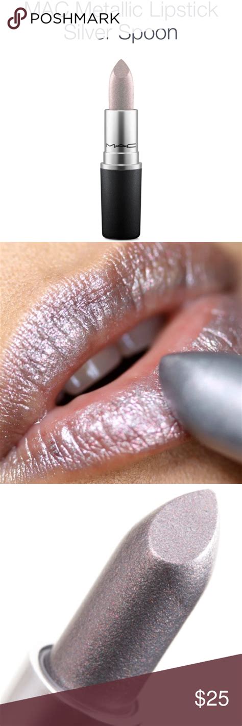 mac metallic lipstick silver spoon 1 oz boxed|MAC Gemz & Roses, Metallic Rose, Silver Spoon Retro Matte .